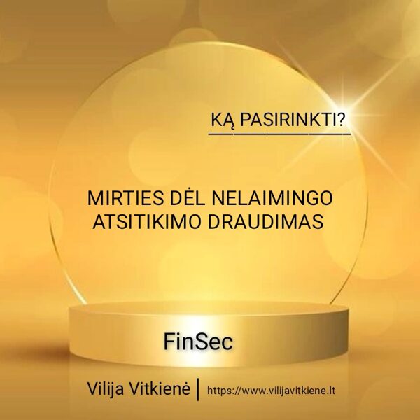 MIRTIES DĖL NELAIMINGO ATSITIKIMO DRAUDIMAS