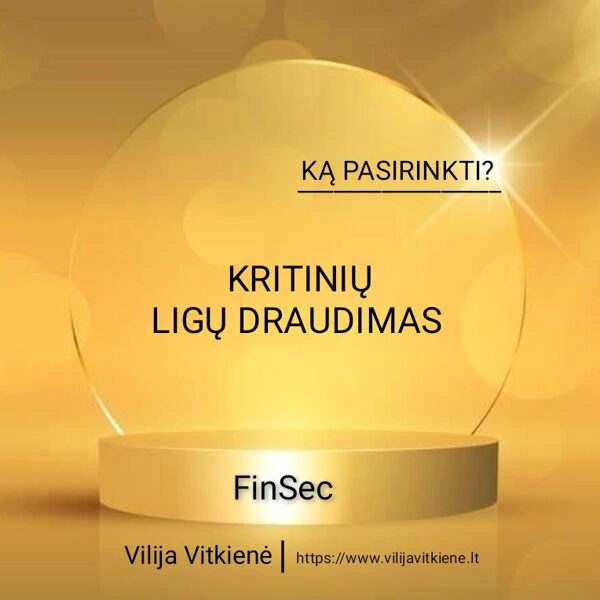 KRITINIŲ LIGŲ DRAUDIMAS 