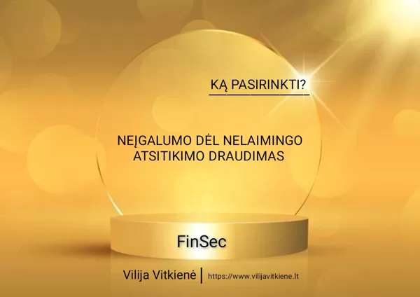 NEĮGALUMO DĖL NELAIMINGO ATSITIKIMO DRAUDIMAS 